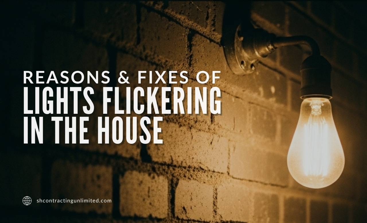 why are the lights in my house flickering Reasons and Fixes