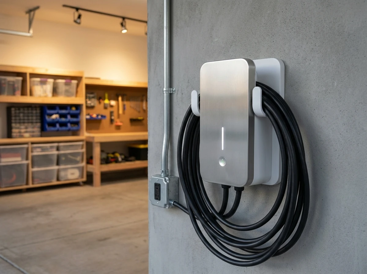 Mohammad Adam, Licensed Electrical Contractor, performing ev charger installation in Springfield, VA